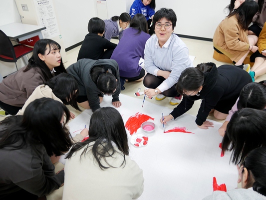 予餞会の練習頑張ってます！