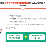 平岡学園は高等教育の新修学支援制度の対象校です