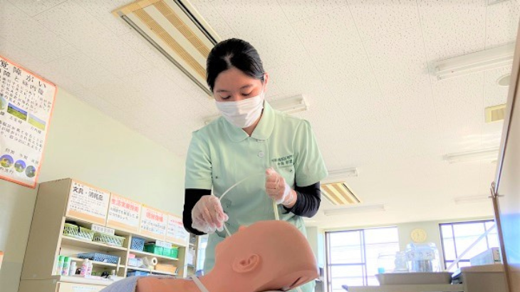 医療的ケアの喀痰・経管栄養の実技試験をしました！